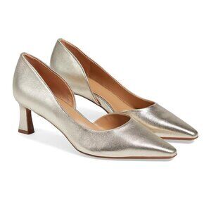 Naturalizer Womens Dalary Slip On Leather Pumps Shoes Champagne Size 8M NIB